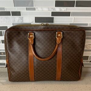 CELINE - Vintage Macadam Triomphe Document bag.